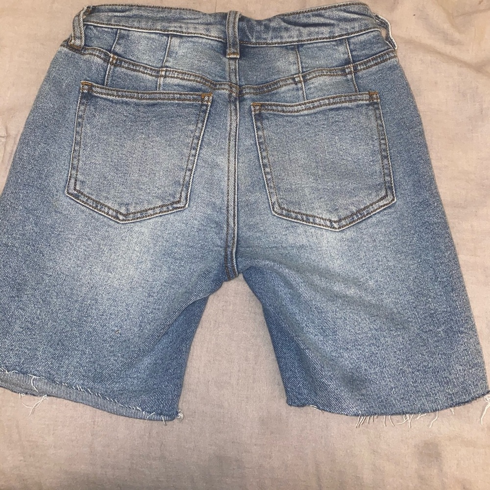 Free People Long Denim Shorts - Picture 2 of 4